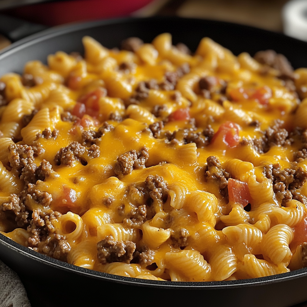 Cheesy Beef Taco Pasta