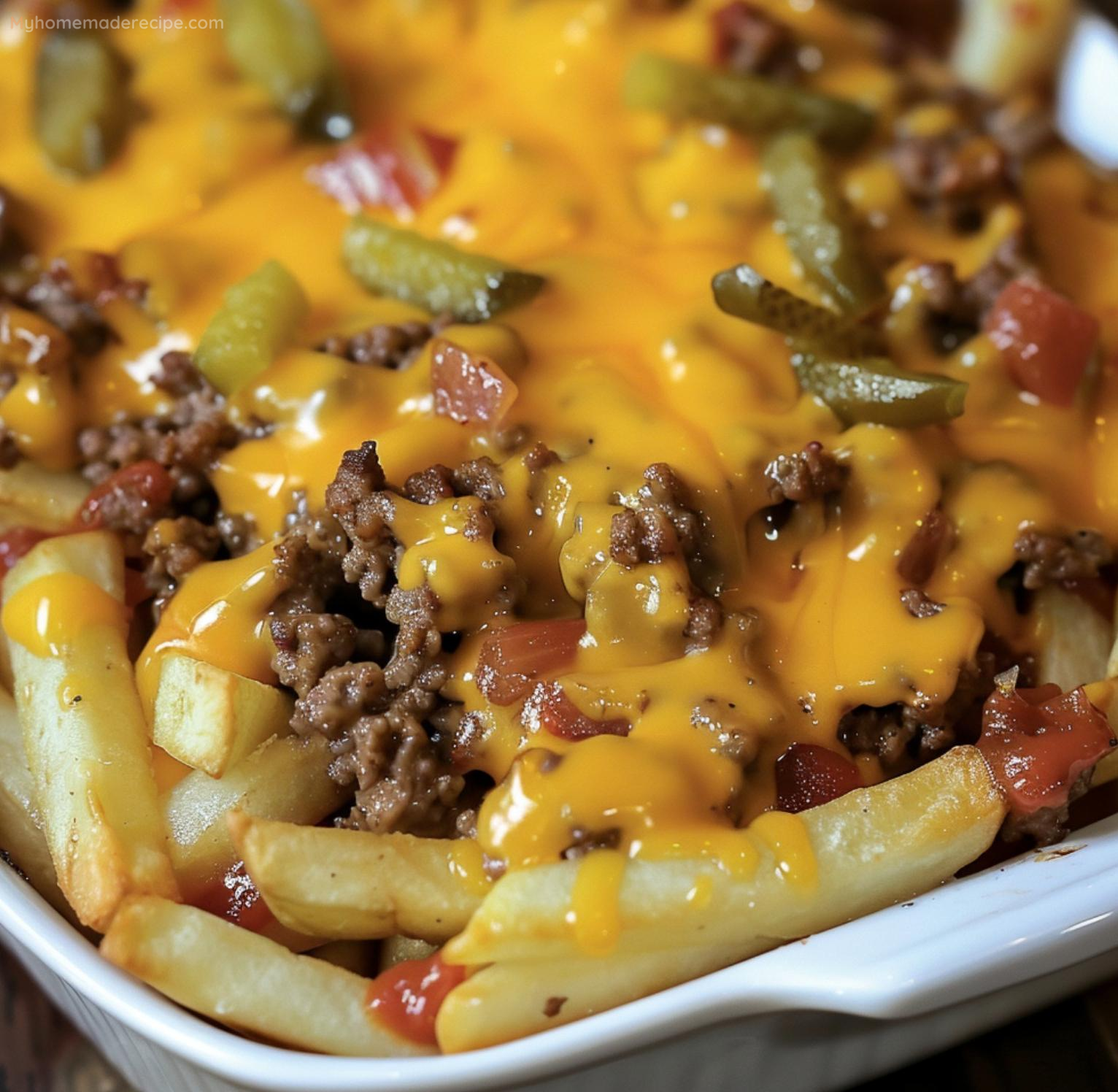 Cheeseburger French Fry Casserole