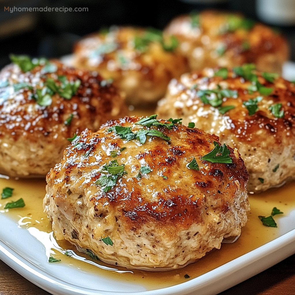 Garlic Parmesan Chicken Meatloaves