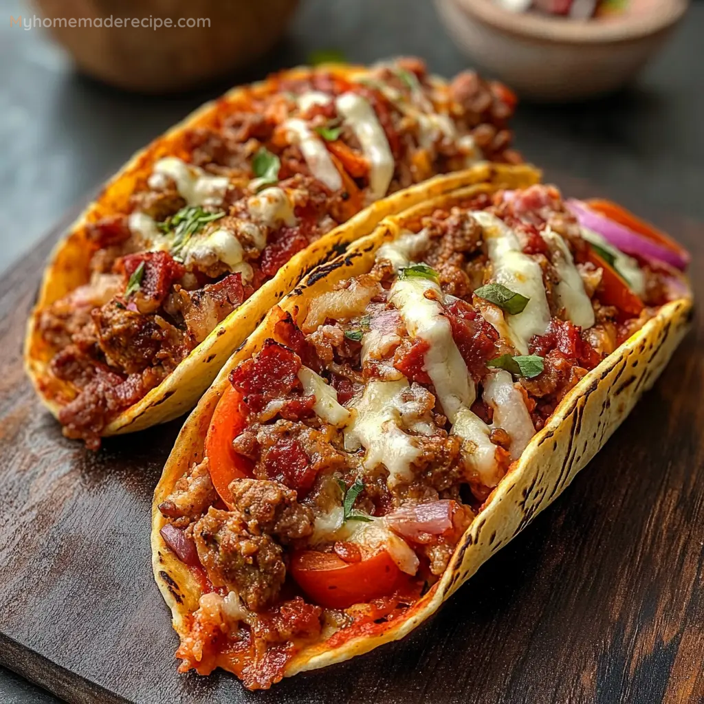 Meat Lovers Pizza Tacos