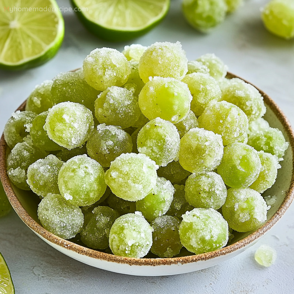 Frozen Candied Grapes