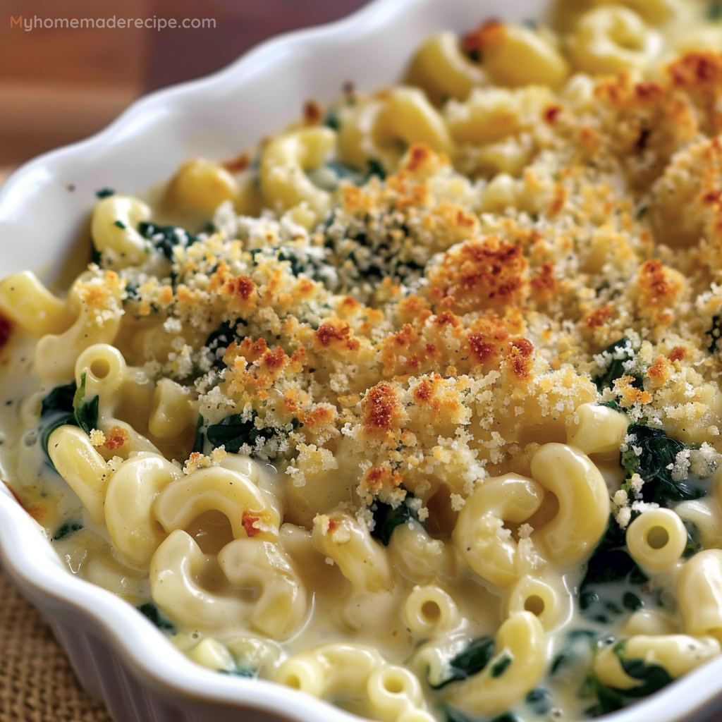 Creamed Spinach Mac & Cheese