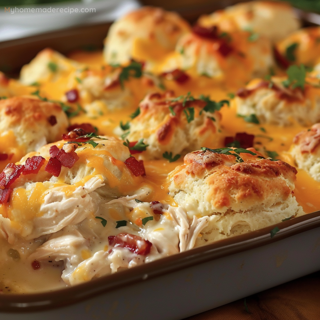 Chicken Bubble Biscuit Bake Casserole