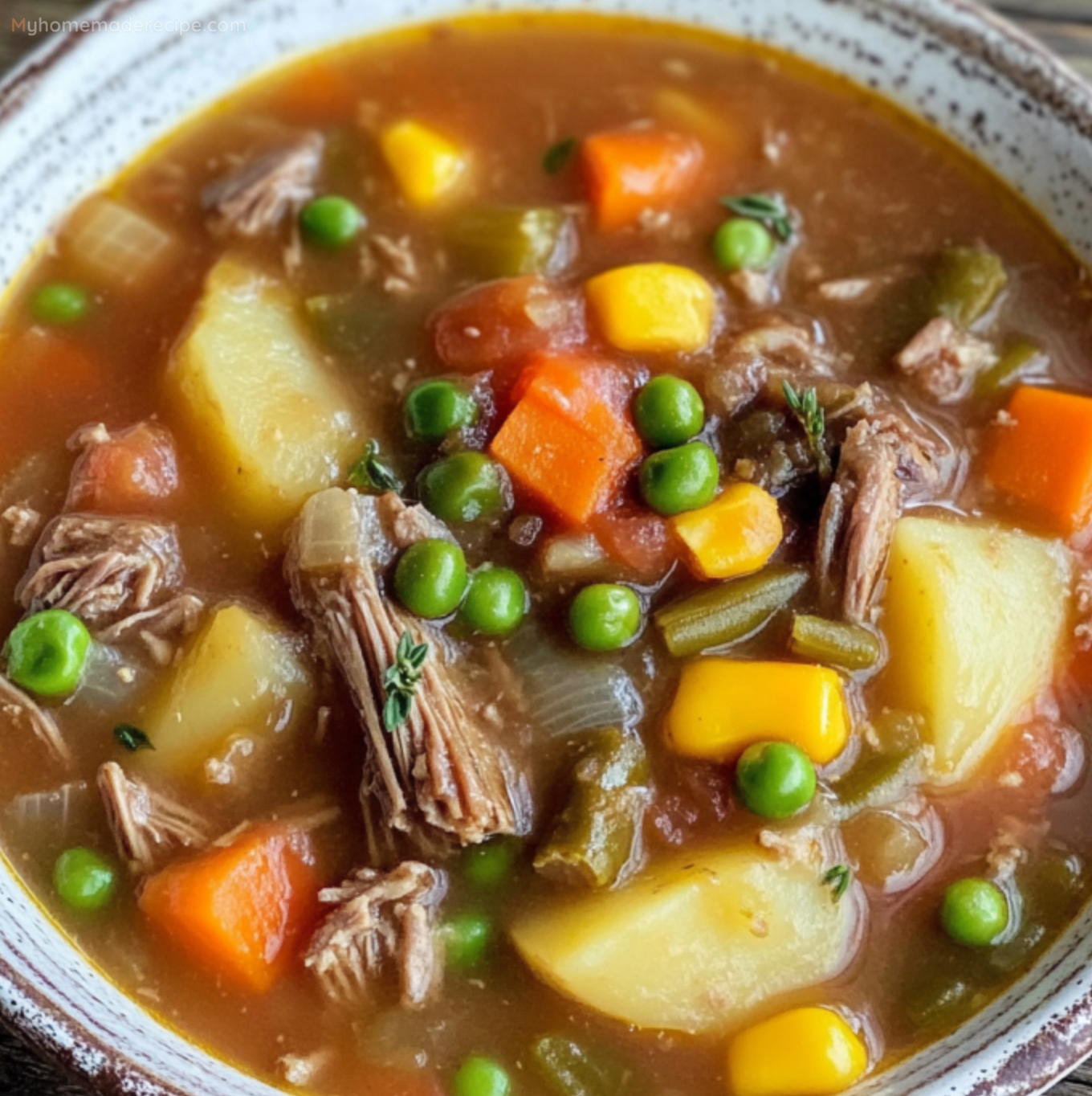 My Mom's Old Fashioned Vegetable Beef Soup