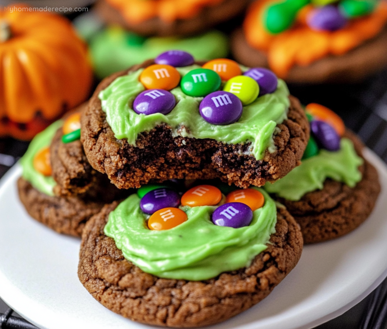 'Hocus Pocus' Halloween Cookies with Neon Green Frosting