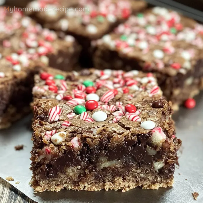 Peppermint Mocha Cookie Bars