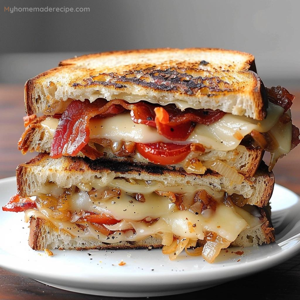 Grilled Cheese, Bacon and Oven-Dried Tomato Sandwich