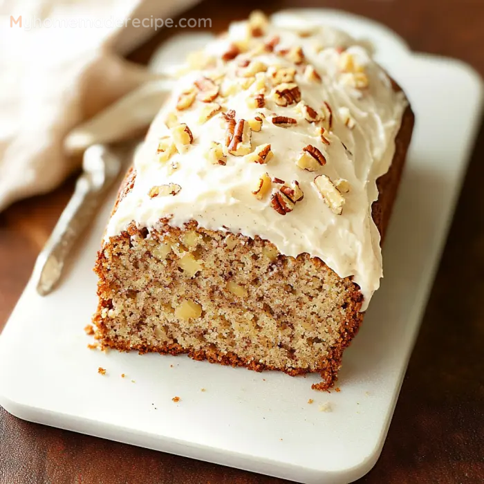 Hummingbird Bread with Cinnamon Cream Cheese Frosting