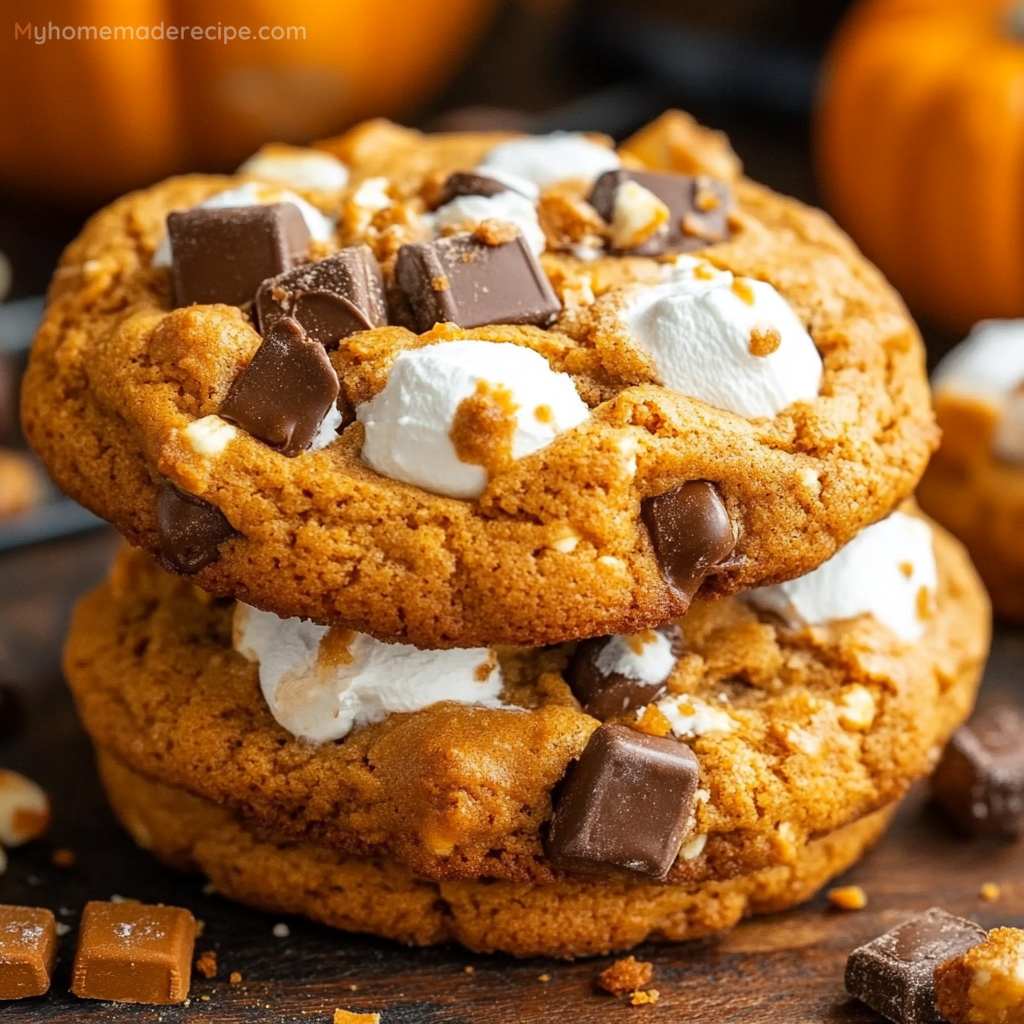 Pumpkin S’mores Cookies