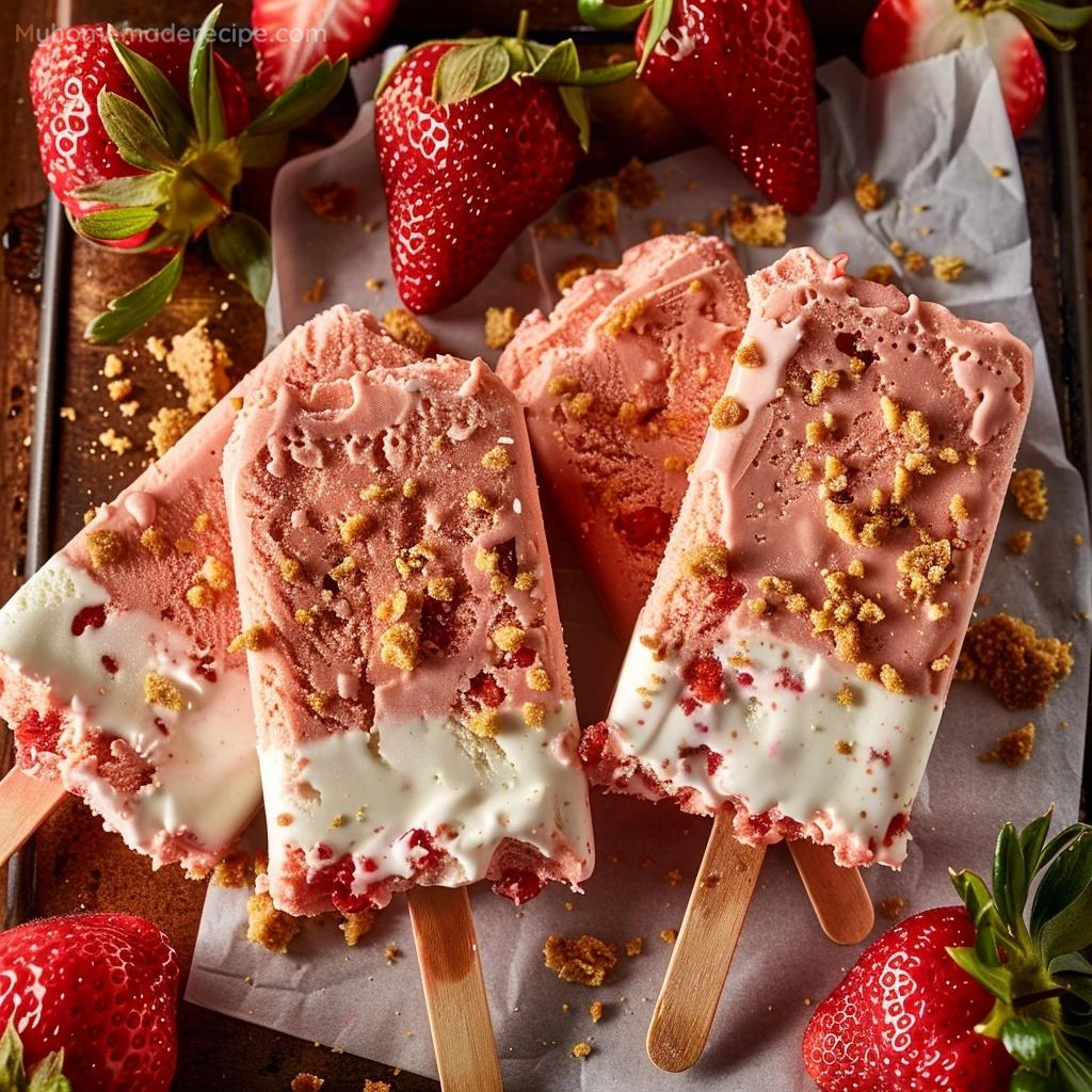 Strawberry Shortcake Ice Cream Bars