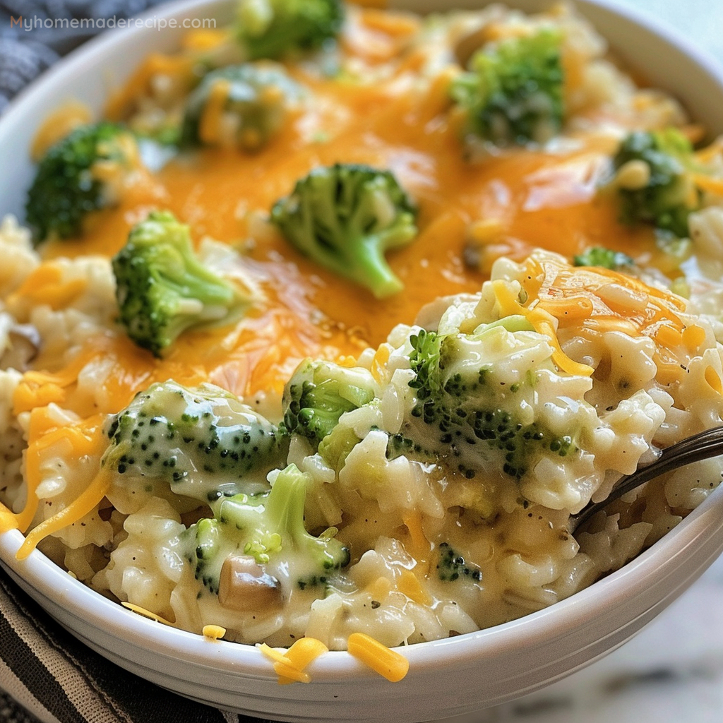 Broccoli Cheese Rice Casserole