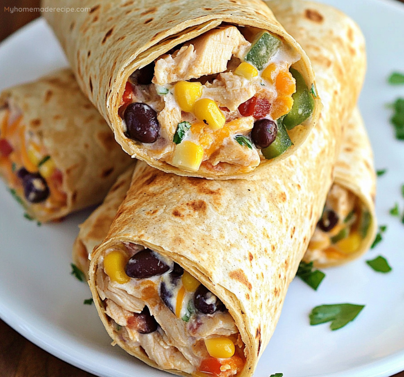 Southwest Cream Cheese Chicken Wraps