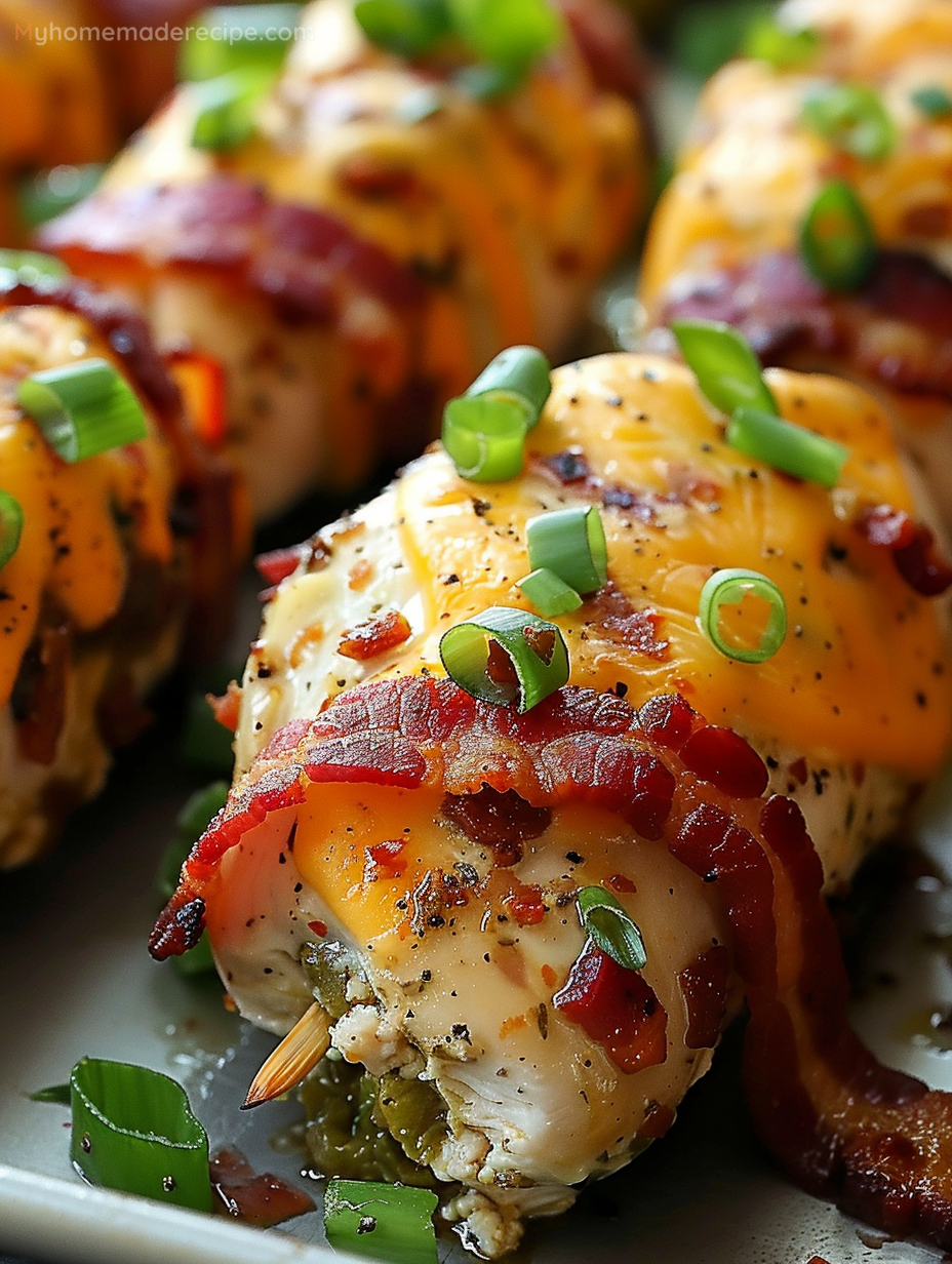 Smoked Jalapeño Popper Chicken Bombs on a platter