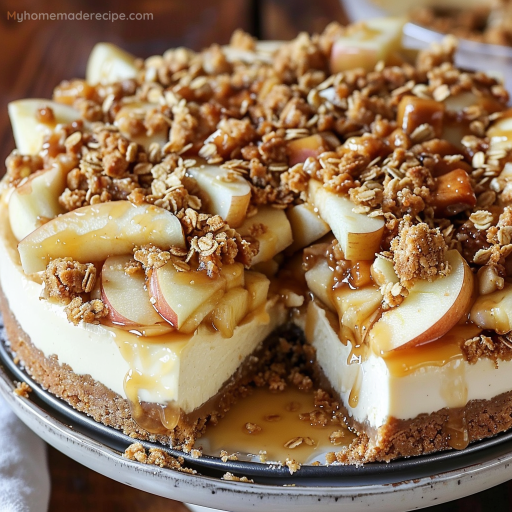 Apple Crisp Cheesecake