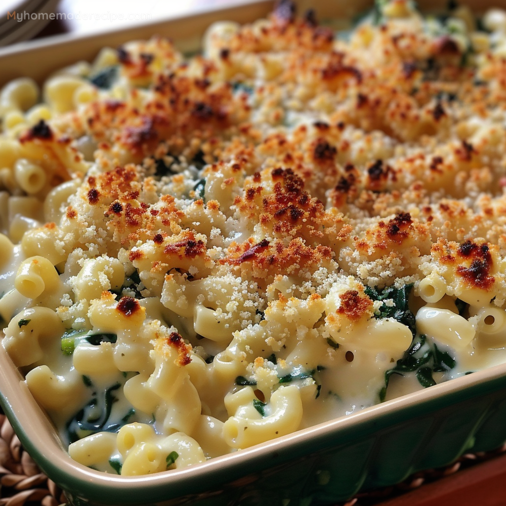 Creamed Spinach Mac & Cheese