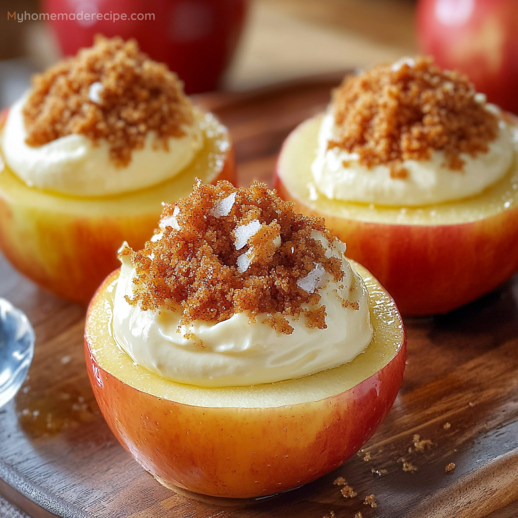 Cheesecake Stuffed Baked Apples