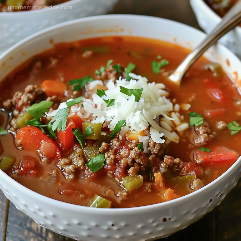 Hearty Stuffed Pepper Soup