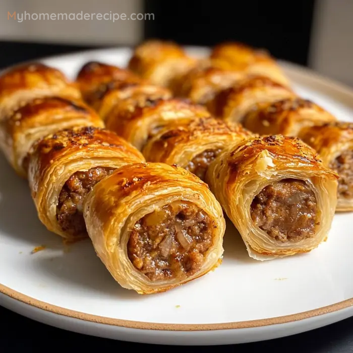 French Onion Sausage Rolls