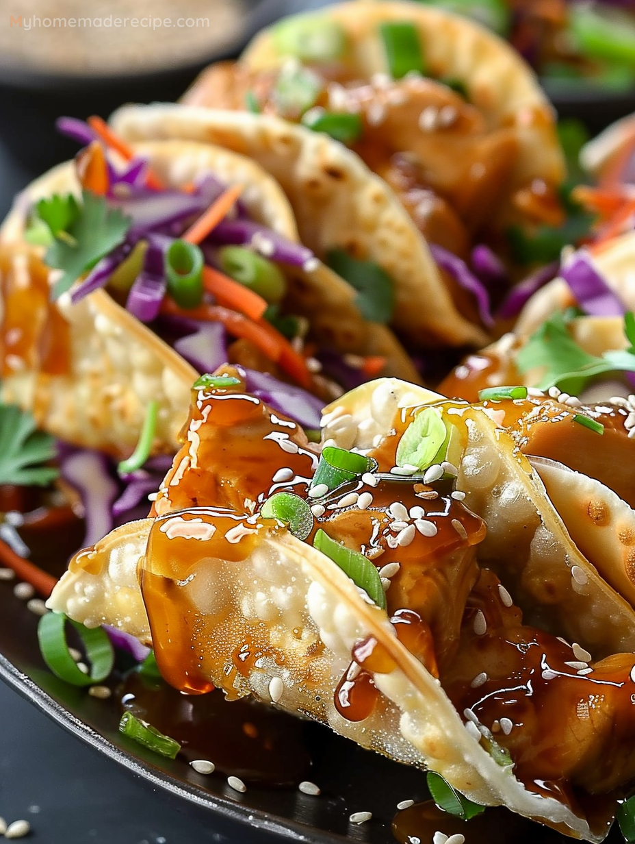 Crispy Chicken Wonton Tacos