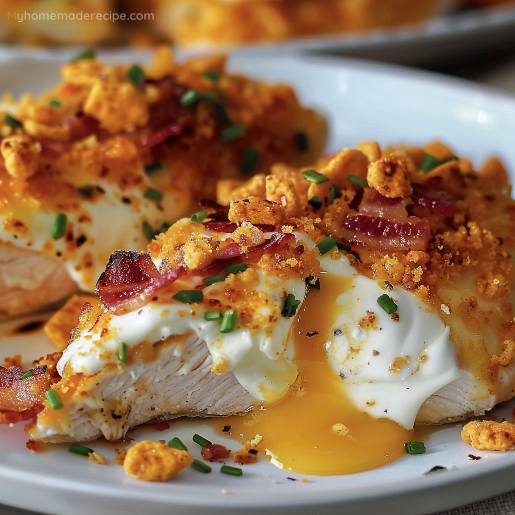 Cream Cheese & Bacon Stuffed Doritos Chicken