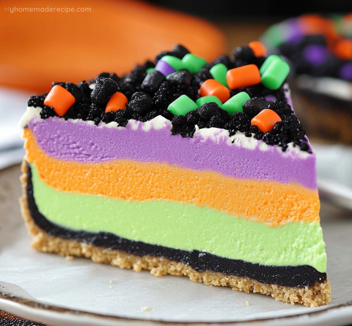 No Bake Halloween Cheesecake