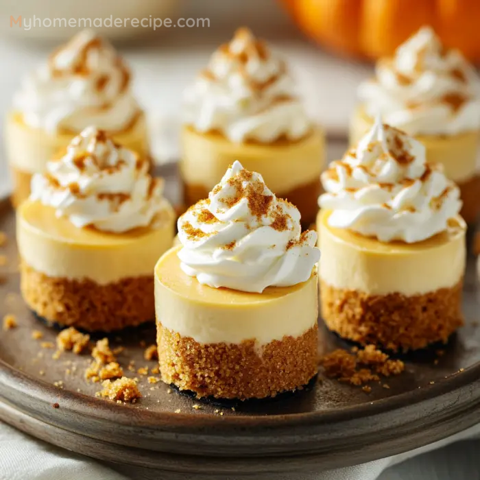 Mini Pumpkin Spice Cheesecakes