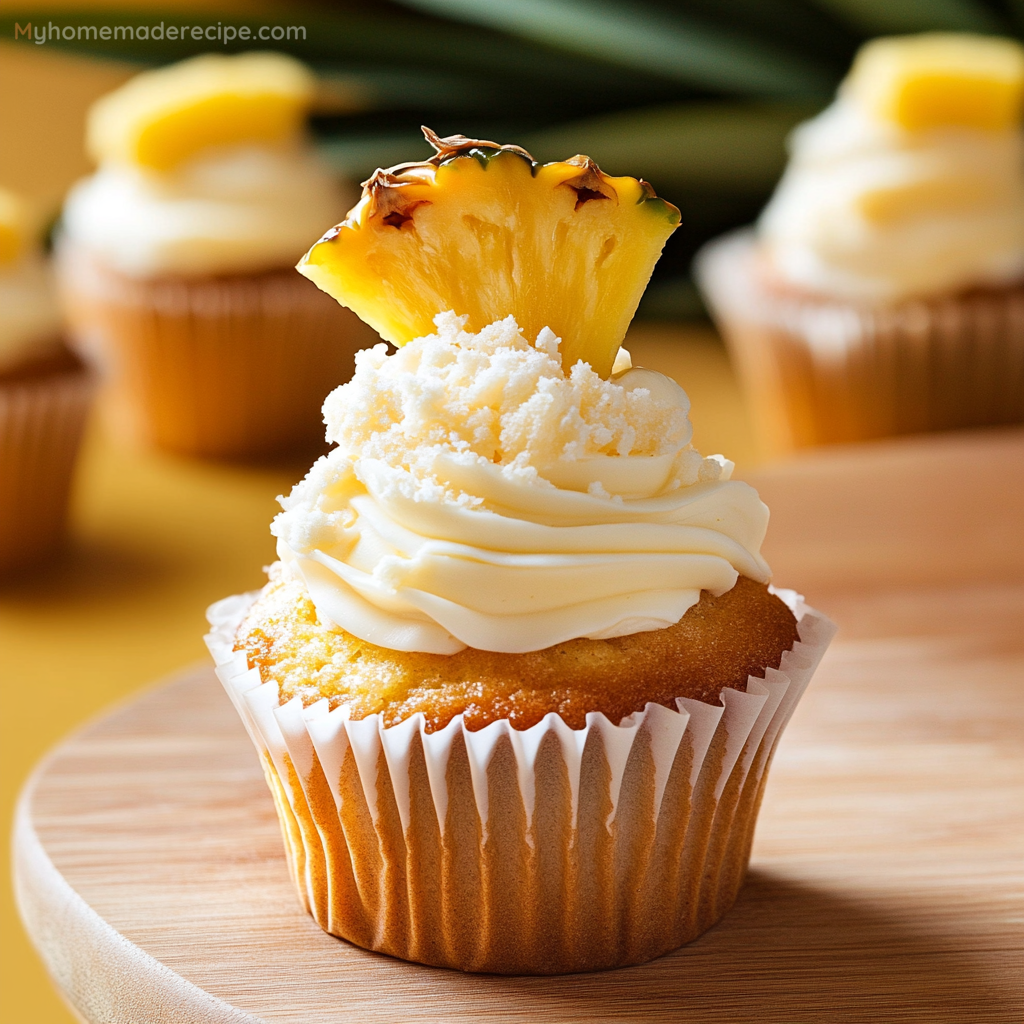 Piña Colada Cupcakes