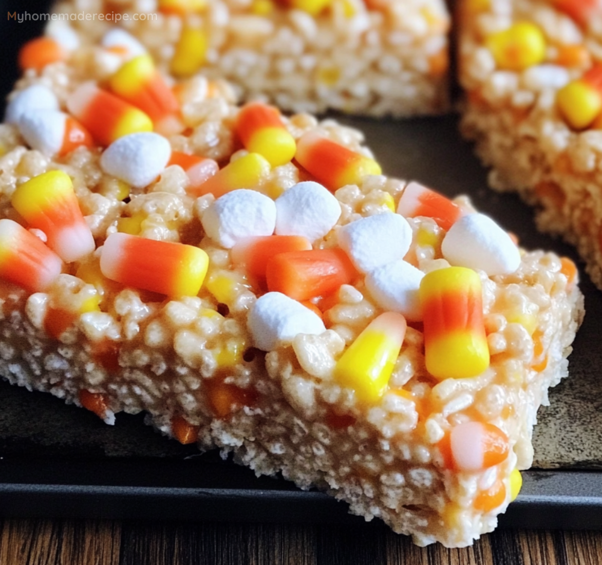 Candy Corn Rice Krispie Treats