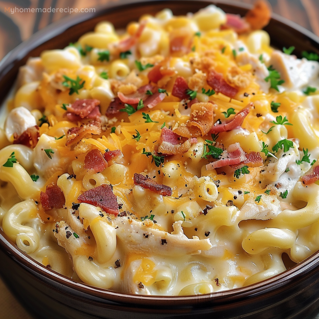 Crack Chicken Macaroni and Cheese