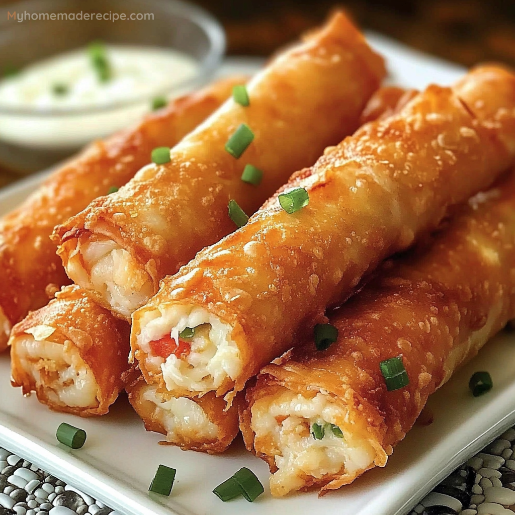 Crab Cake Egg Rolls