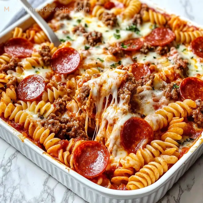 Baked Pizza Spaghetti