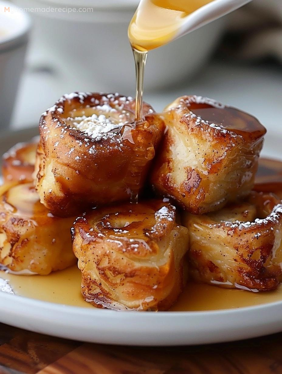 Cinnamon Roll French Toast Bites