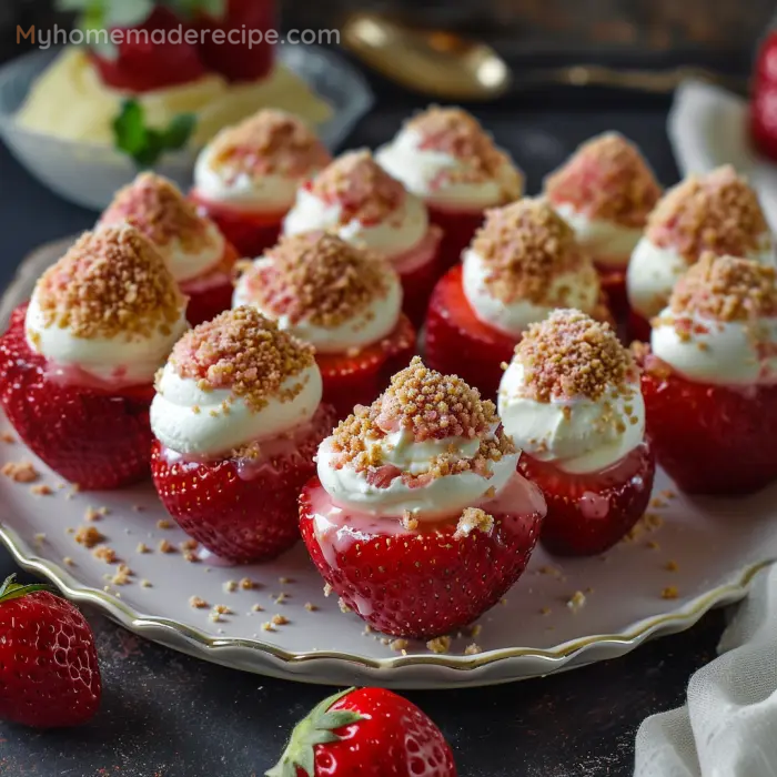 Cheesecake Deviled Strawberries