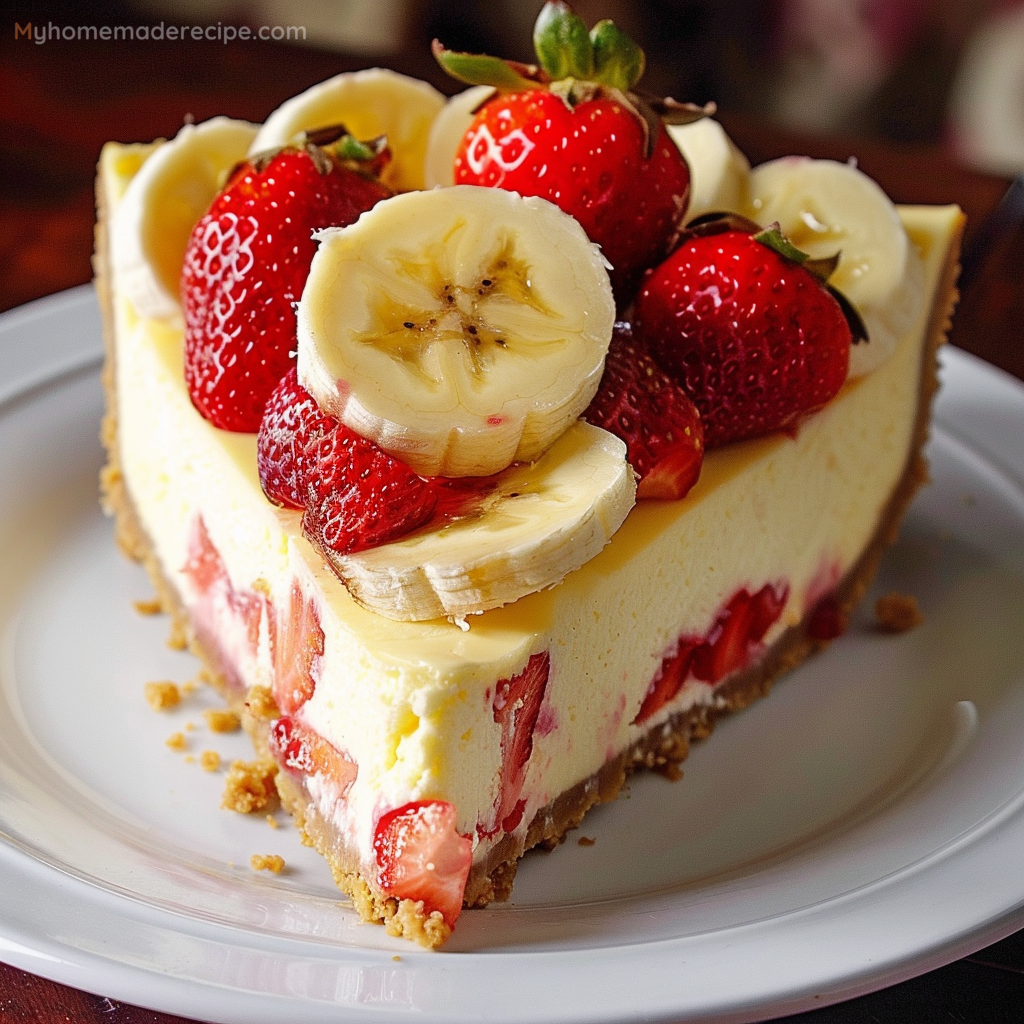 Banana-Strawberry Cheesecake Fantasy