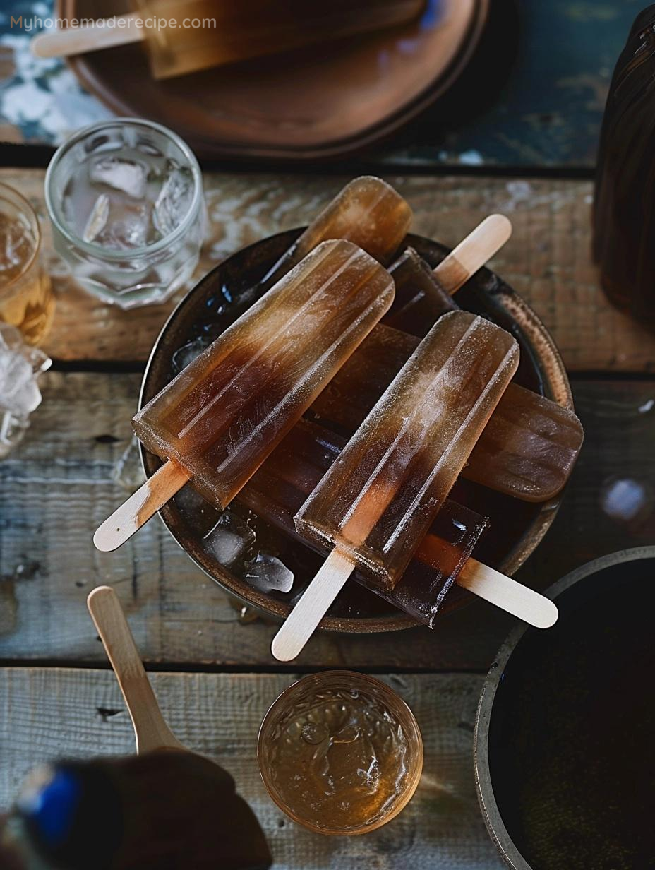 Dirty Pirate Popsicles in molds