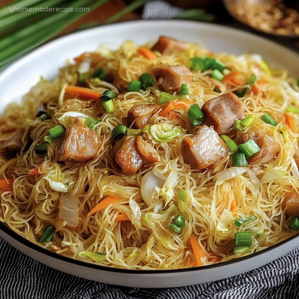 Filipino Pancit with Beef