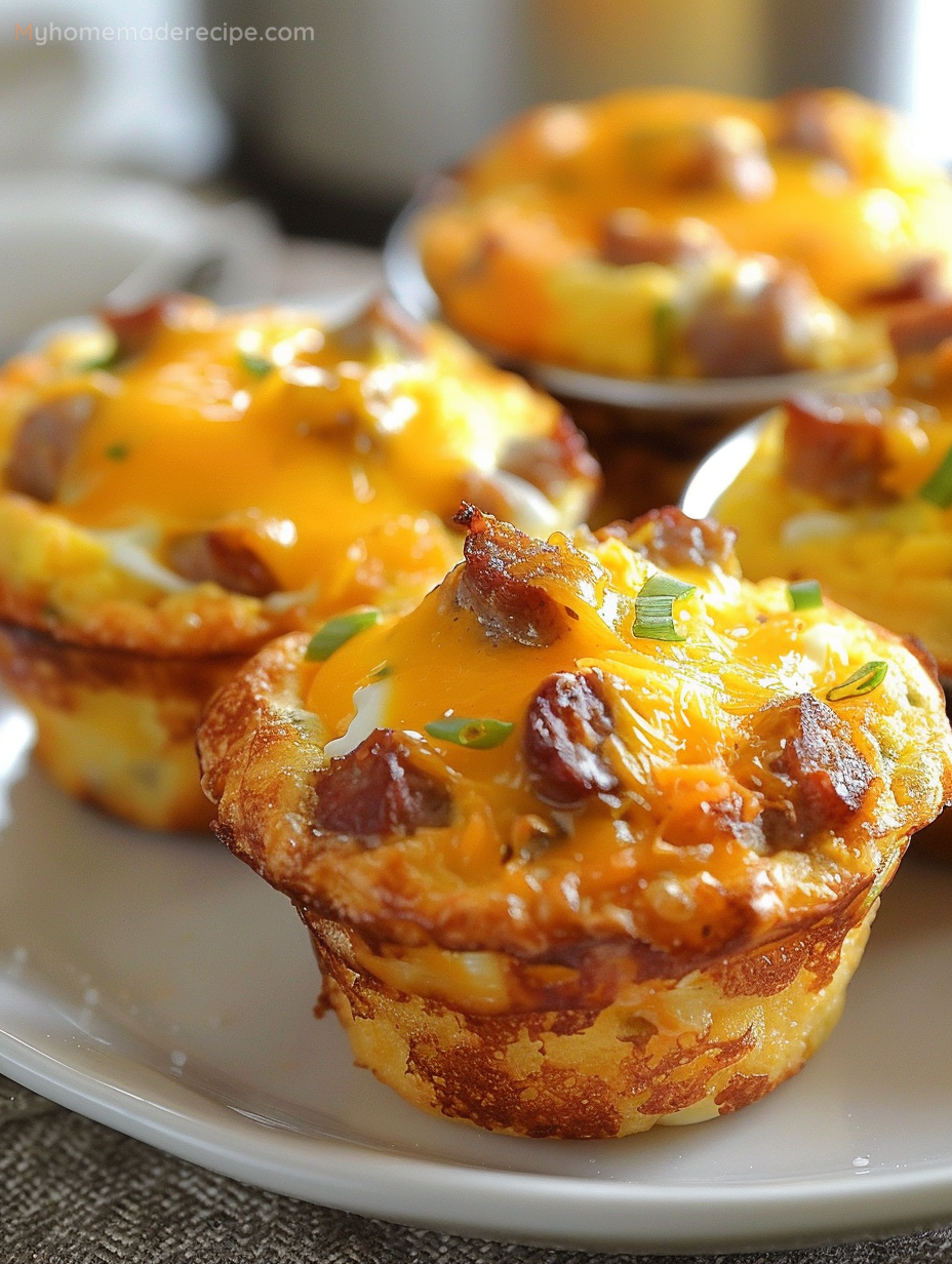 Sausage, Egg, and Cheese Bisquick Muffins