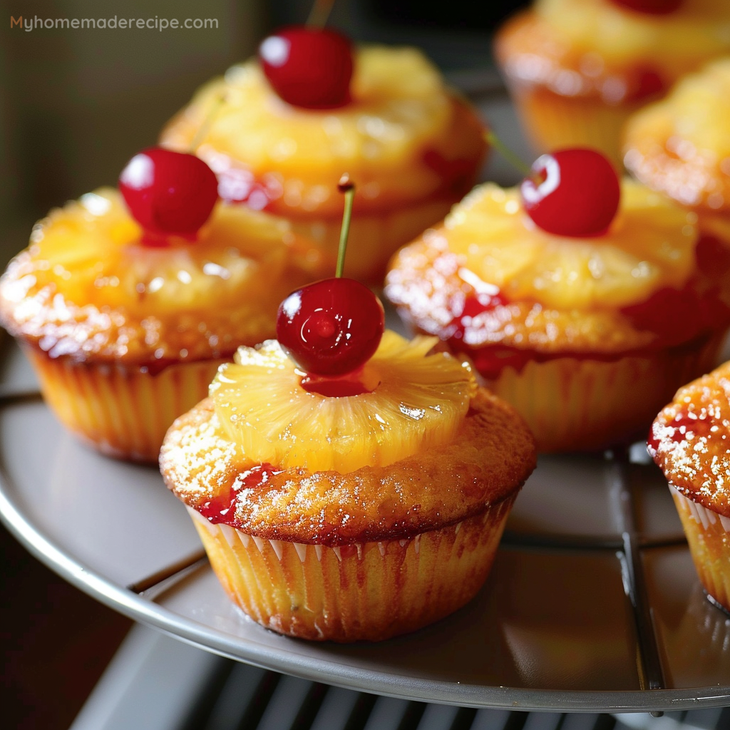 Pineapple Upside-Down Cupcakes