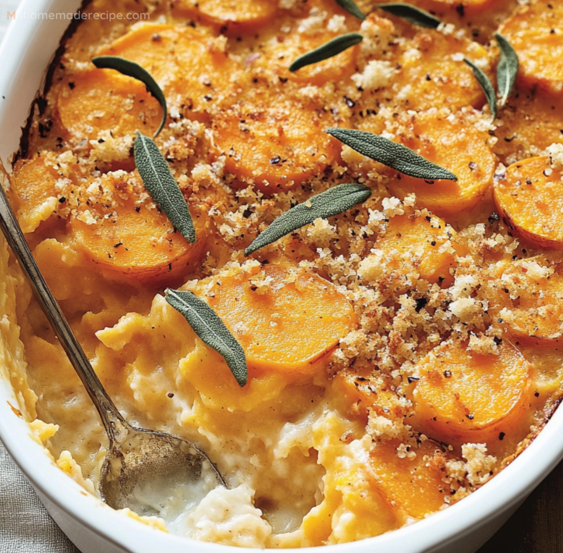 Sweet Potato and Sage-Butter Casserole