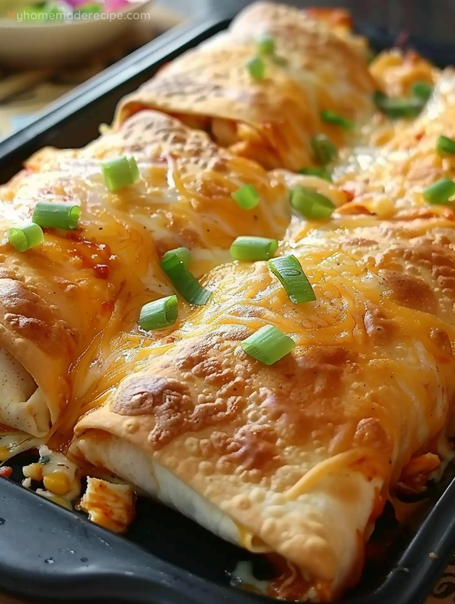 Baked Chicken Chimichangas