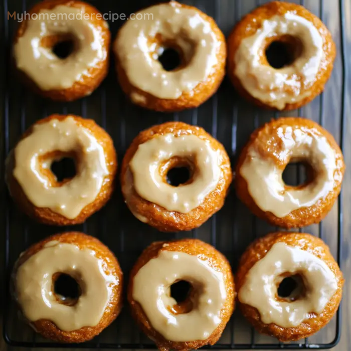 Baked Pumpkin Donuts with Maple Glaze