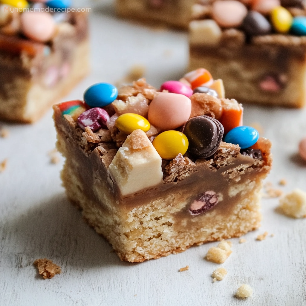 Leftover Candy Shortbread Bars