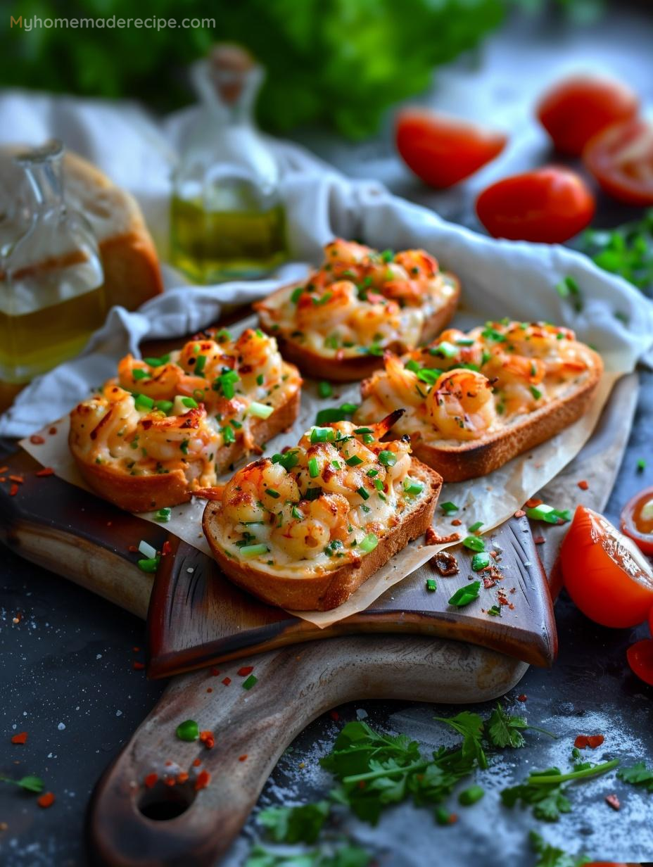 Baked Shrimp Toast on a plate