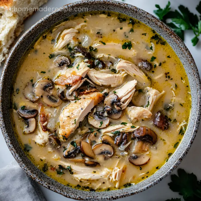 Rotisserie Chicken Mushroom Soup