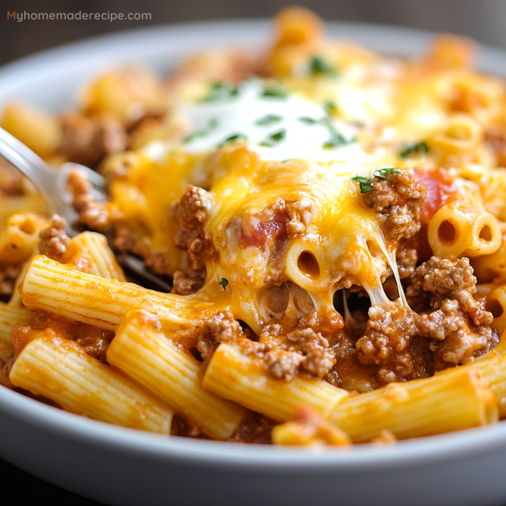 Cheesy Taco Cream Cheese Pasta