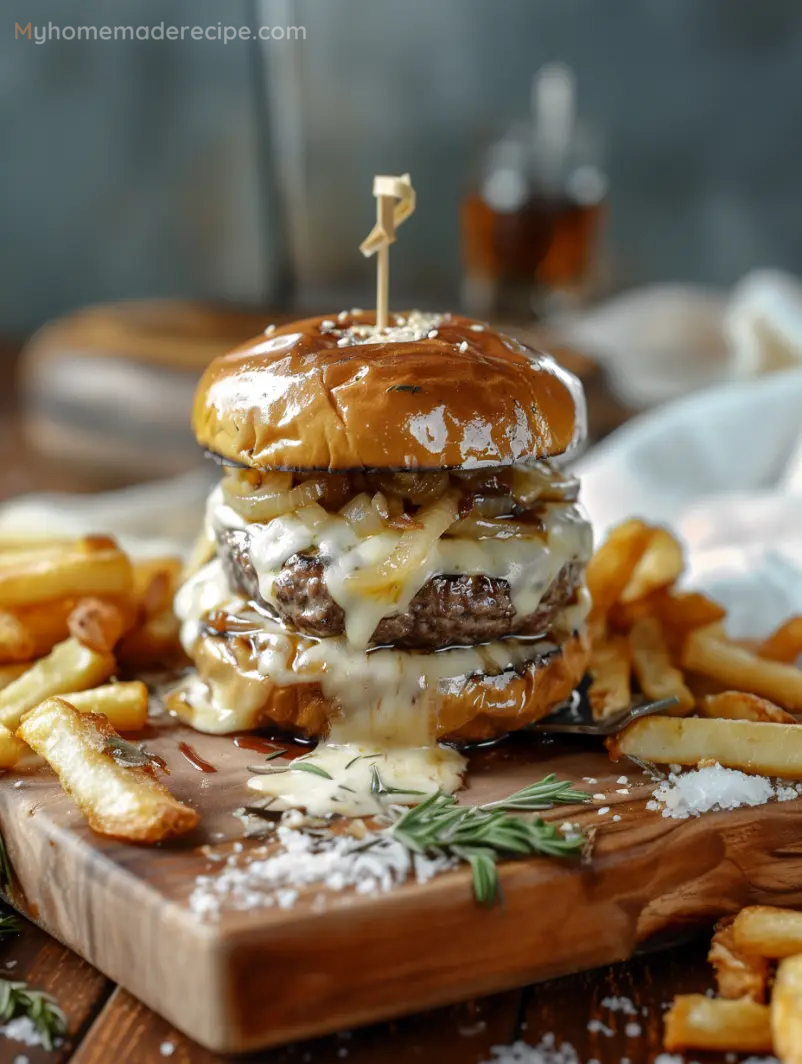 French Onion Soup Burgers