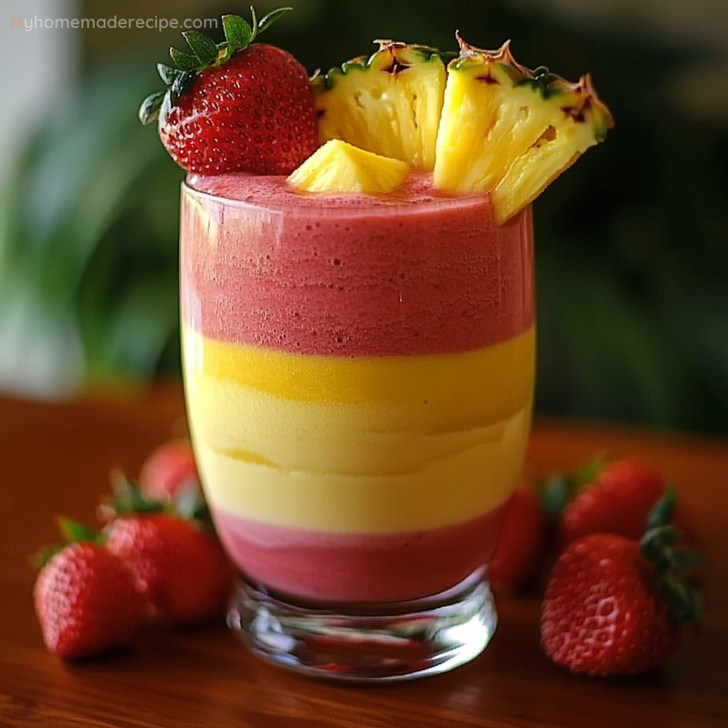 Strawberry Piña Colada Smoothie