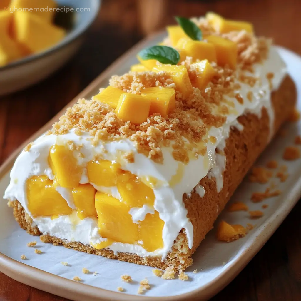 Easy Mango Graham Roll