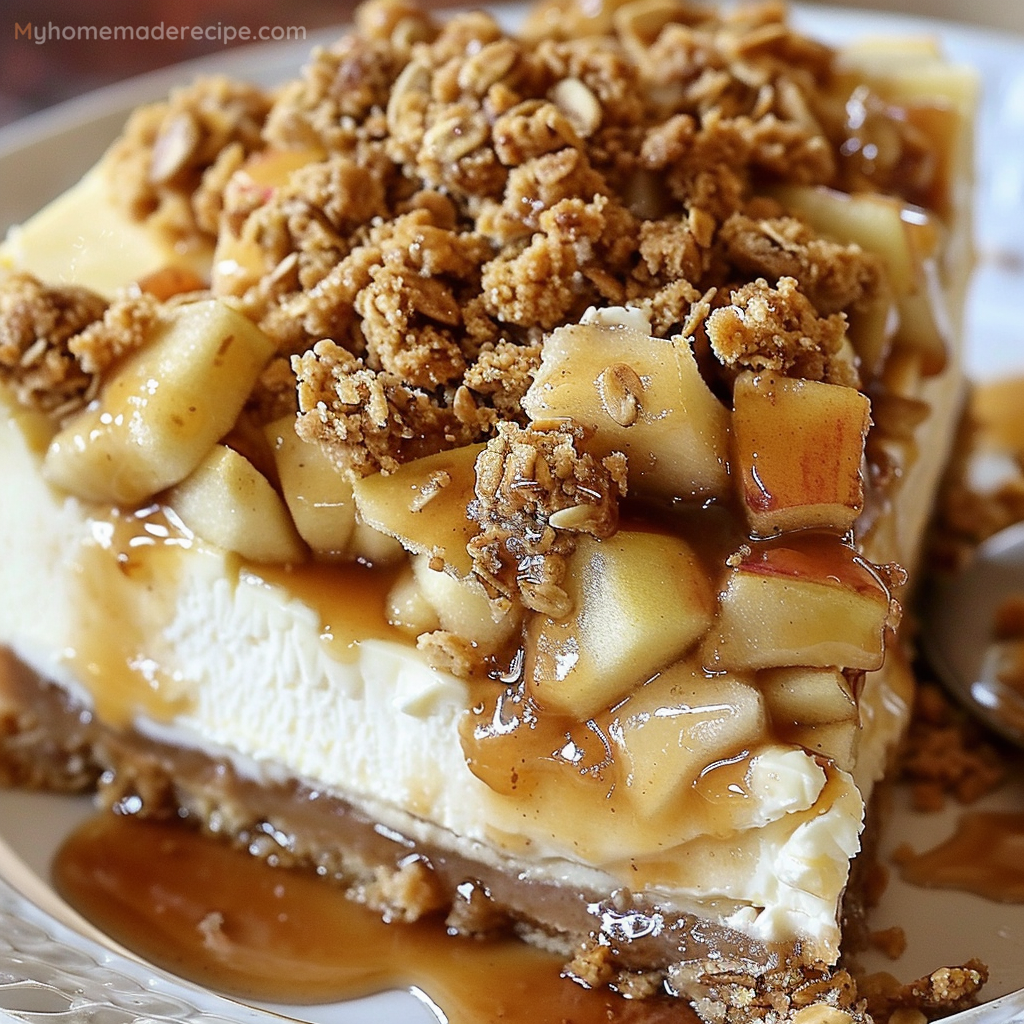 Apple Crisp Cheesecake