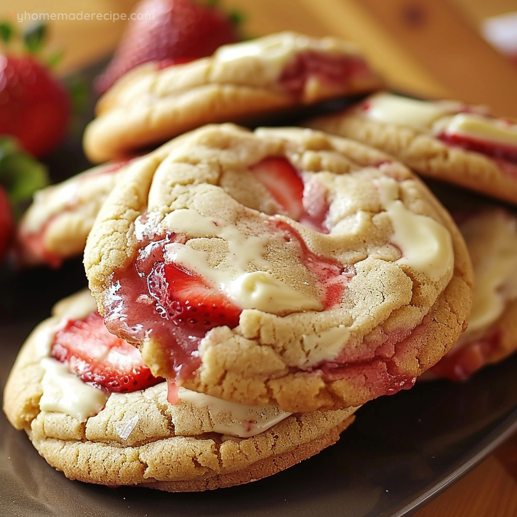 Strawberry Cheesecake Cookies